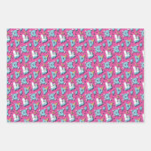 Niedliches Anti-Valentinstag rosa Herzmuster Geschenkpapier Set (Vorderseite 2)