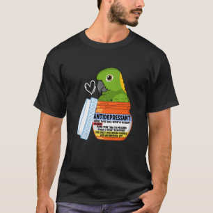 Niedliches Antidepressivum Papagei gelb nackter Am T-Shirt