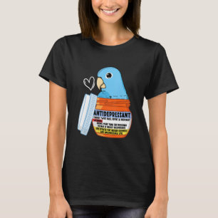 Niedliches Antidepressivum Parrot I Blauer Paprika T-Shirt