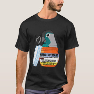 Niedliches Antidepressivum Parrot I Türkisblaue Wa T-Shirt