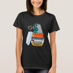 Niedliches Antidepressivum Parrot I Türkisblaue Wa T-Shirt