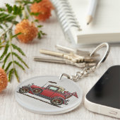 Niedliches antikes Auto Schlüsselanhänger (Vorderseite rechts)