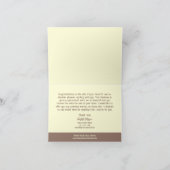 Niedliches Anwesen Verkäufer schließen Dankeschön- Dankeskarte (Innenseite)