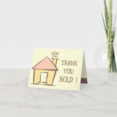 Niedliches Anwesen Verkäufer schließen Dankeschön- Dankeskarte (Vorderseite)