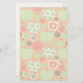 Niedliches Apfelbild Briefpapier (Vorne/Hinten)