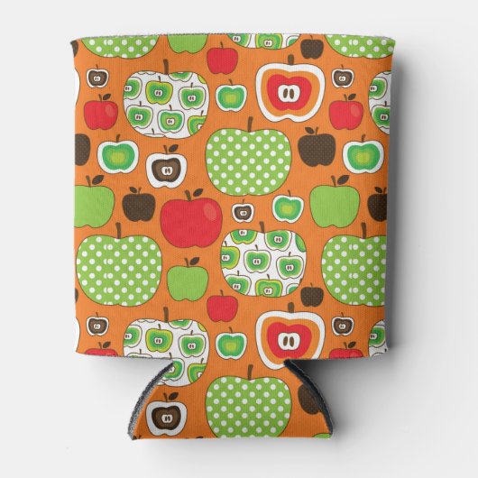 Niedliches Apfelbild Dosenkühler (Vorderseite)