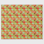Niedliches Apfelbild Geschenkpapier (Flach)