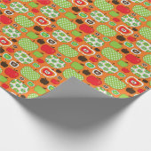 Niedliches Apfelbild Geschenkpapier (Ecke)