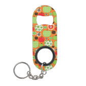 Niedliches Apfelillustrationsmuster Mini Flaschenöffner (Vorderseite)