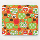 Niedliches Apfelillustrationsmuster Mousepad (Vorne)