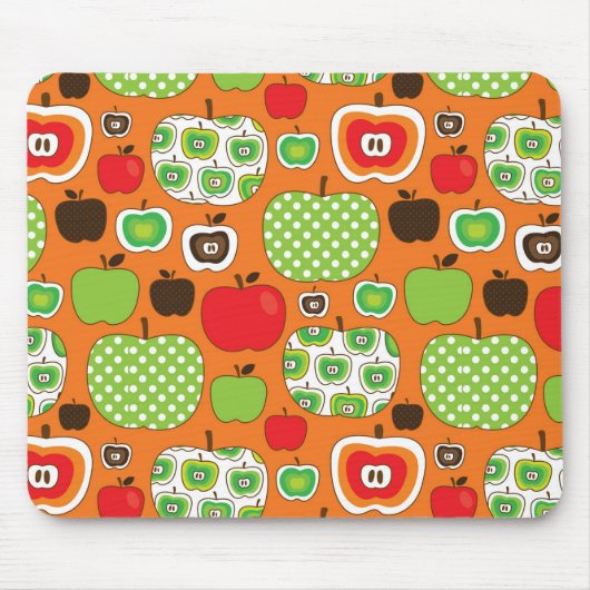 Niedliches Apfelillustrationsmuster Mousepad (Vorne)