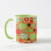 Niedliches Apfelillustrationsmuster Tasse (Links)
