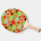 Niedliches Apfelillustrationsmuster Tischtennis Schläger (Seitenansicht)