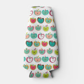 Niedliches Apfelmuster Flaschenkühler (Vorderseite)