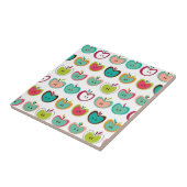 Niedliches Apfelmuster Fliese (Seite)