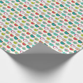 Niedliches Apfelmuster Geschenkpapier (Ecke)