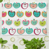 Niedliches Apfelmuster Geschirrtuch (Gefaltet)