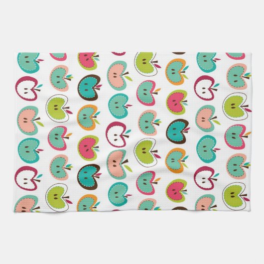 Niedliches Apfelmuster Geschirrtuch (Horizontal)