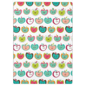 Niedliches Apfelmuster Klemmbrett (Rückseite)