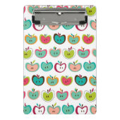 Niedliches Apfelmuster Mini Klemmbrett (Vorderseite)