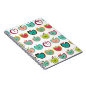 Niedliches Apfelmuster Notizblock (Rechte Seite)