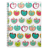 Niedliches Apfelmuster Notizblock (Vorderseite)