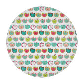 Niedliches Apfelmuster Schneidebrett (Vorderseite)