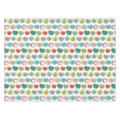 Niedliches Apfelmuster Tischdecke (Vorderseite (Horizontal))