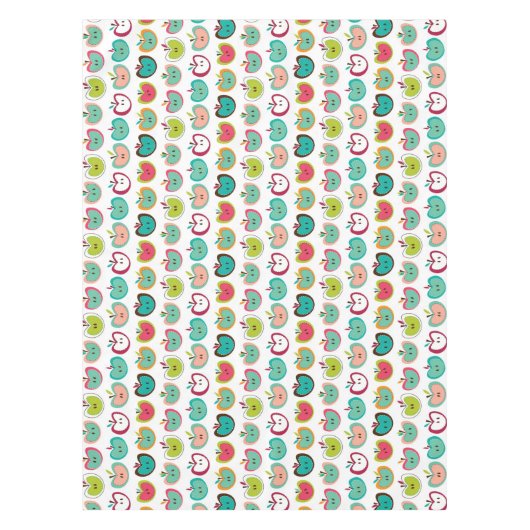 Niedliches Apfelmuster Tischdecke (Vorderseite)