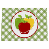 Niedliches Apfelobst Party Große Geschenktüte (Vorderseite)