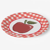 Niedliches Apfelobst Party Pappteller (Schrägansicht)