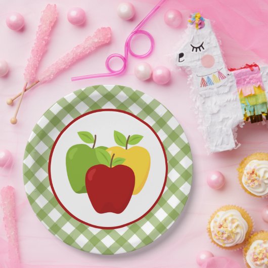Niedliches Apfelobst Party Pappteller (Party)