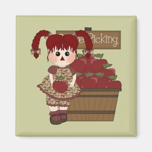 Niedliches Apple Autumn Magnet (Vorne)