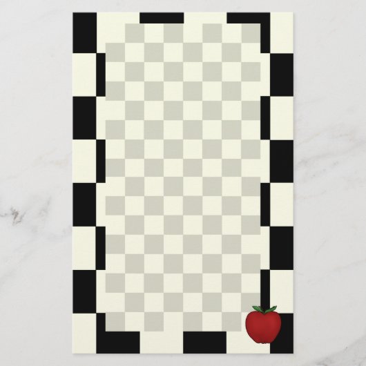 Niedliches Apple-Briefpapier Briefpapier (Vorderseite)