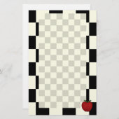 Niedliches Apple-Briefpapier Briefpapier (Vorne/Hinten)