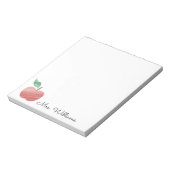 Niedliches Apple-Lehrer-Notepad Notizblock (Rotiert)