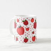 Niedliches Apple-Muster Kaffeetasse (Vorderseite Links)