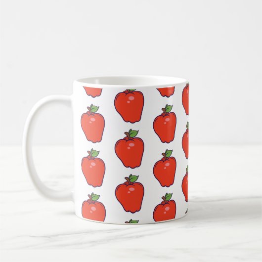 Niedliches Apple-Muster Kaffeetasse (Links)
