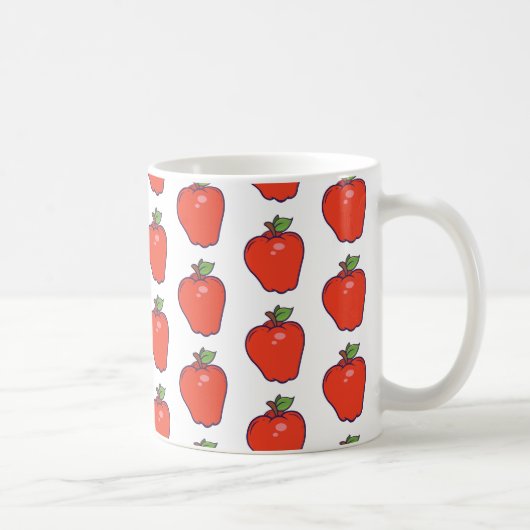 Niedliches Apple-Muster Kaffeetasse (Rechts)