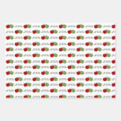 Niedliches Apple-Zitat Geschenkpapier Set (Vorderseite 3)