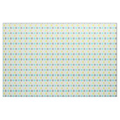 Niedliches Aqua Mint Blue Yellow Polka Dot Muster Stoff (Yard (91,4 cm))