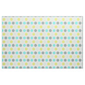 Niedliches Aqua Mint Blue Yellow Polka Dot Muster Stoff (Fat Quarter (45,7 x 55,9 cm))