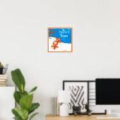 Niedliches Aqua Starfish Custom Kids Room Poster (Heimbüro)