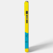 Niedliches Aqua und Gelber Alligator Case-Mate iPhone Hülle (Rückseite / Links)