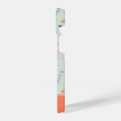 Niedliches Aquamarines Baby Animal Pasttern Muster iPhone Hülle (Linke Seite)