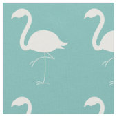 Niedliches Aquamarines Flamingo-Muster Stoff (Nahaufnahme)