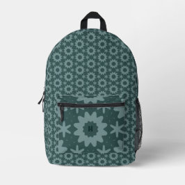 niedliches aquamarines geometrisches Muster Bedruckter Rucksack