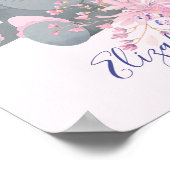 Niedliches Aquarellbaby Poster (Ecke)