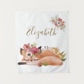 Niedliches Aquarellbaby Wandteppich (Vorderseite)