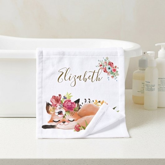 Niedliches Aquarellbaby Waschlappen